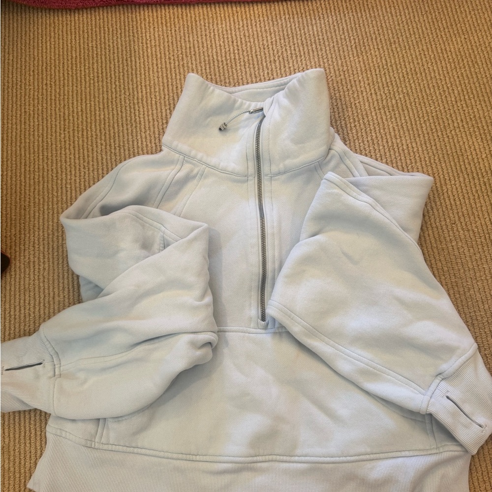 Lululemon Athletica Light Blue Zip-Up Hoodie